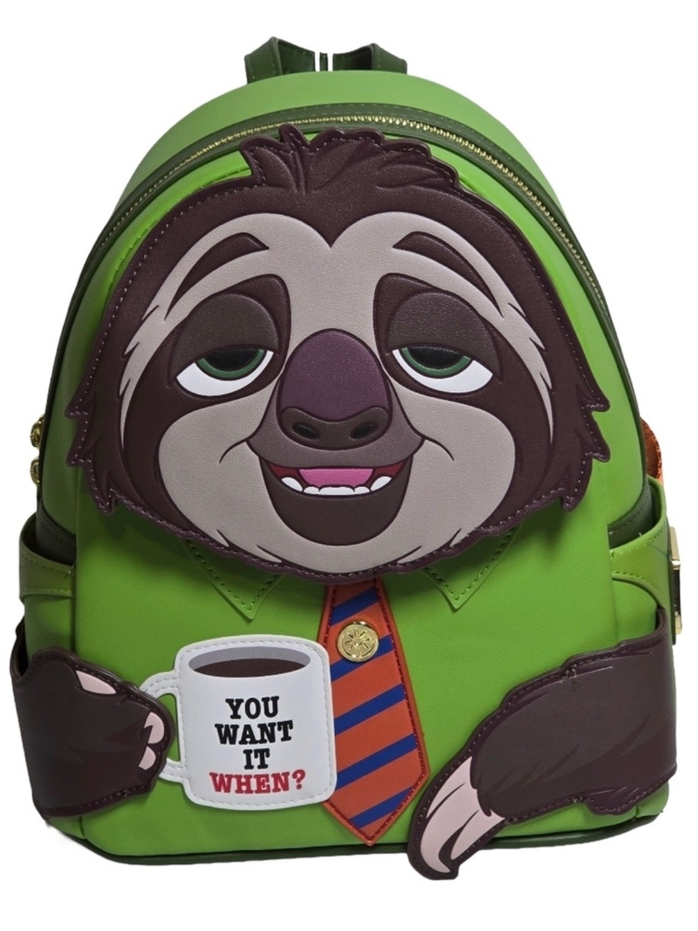 Loungefly Disney Zootopia Flash Sloth Mini Backpack NWT